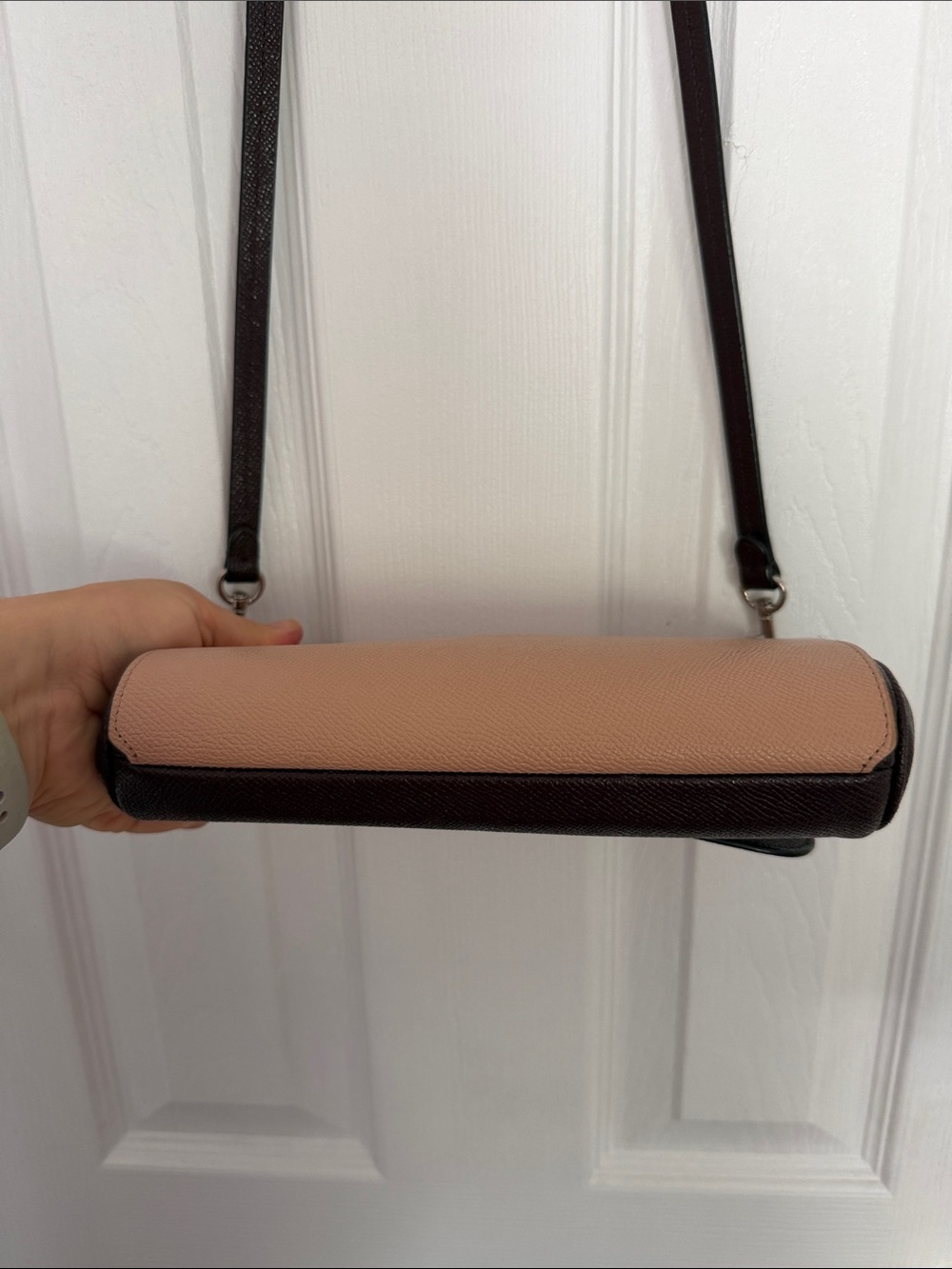 NWOT New Coach F12106 Reversible Ruby Crossbody Leather Purse Oxblood/Nude Pink - Picture 7 of 15